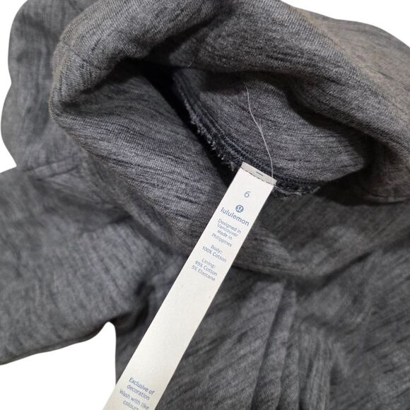Lululemon Gray Charcoal Heather To You Tunic Cowl Neck Sweater 6 - Picture 5 of 6